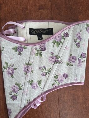 Floral Underbust Corset - Made In Italy